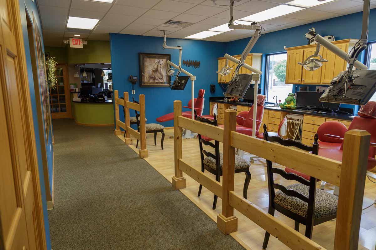 Áreas abiertas de tratamiento en Papillion Pediatric Dentistry